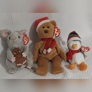 Christmas Ty Beanie Babies